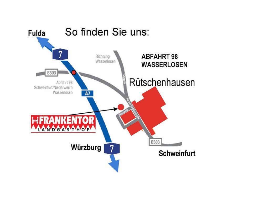 Landgasthof Frankentor Wasserlosen Luaran gambar